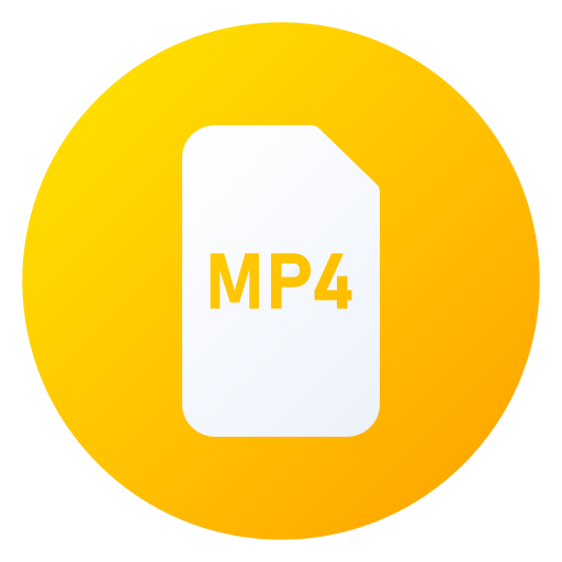 mp4 Generic gradient fill icona