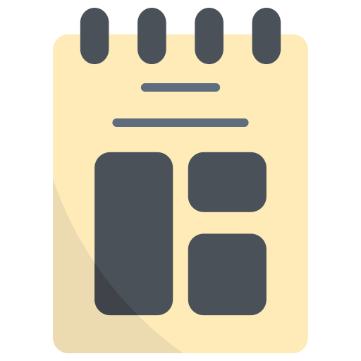 Notepad Generic color fill icon