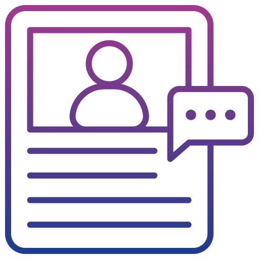 commentaires Generic gradient outline Icône
