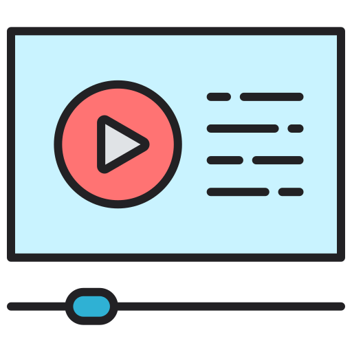 videoplayer Generic color lineal-color icon