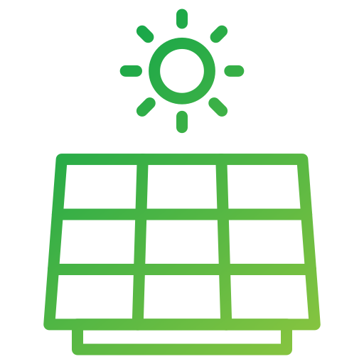 太陽電池 Generic gradient outline icon