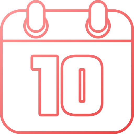 Ten Generic gradient outline icon