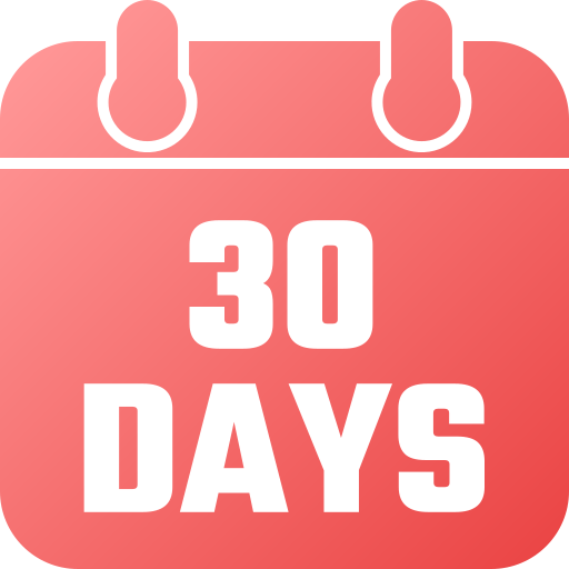 30 dagen Generic gradient fill icoon
