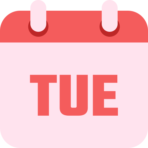 Tuesday Generic color fill icon