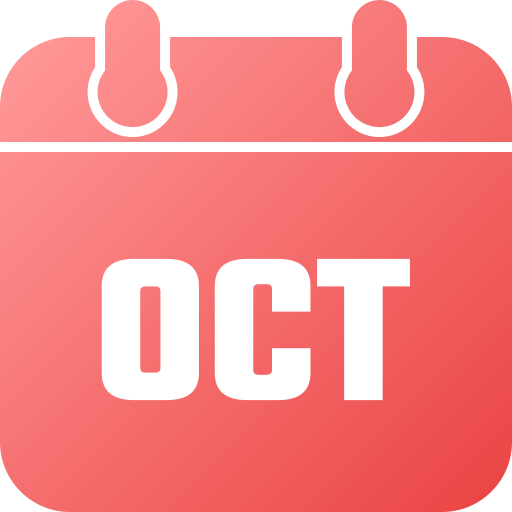 październik Generic gradient fill ikona