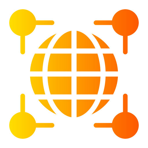 globalne badania Generic gradient fill ikona
