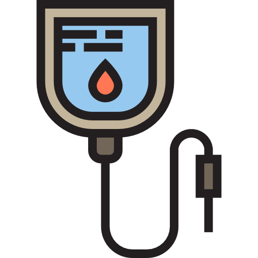 transfusión de sangre srip Lineal Color icono