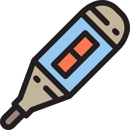 thermometer srip Lineal Color icon