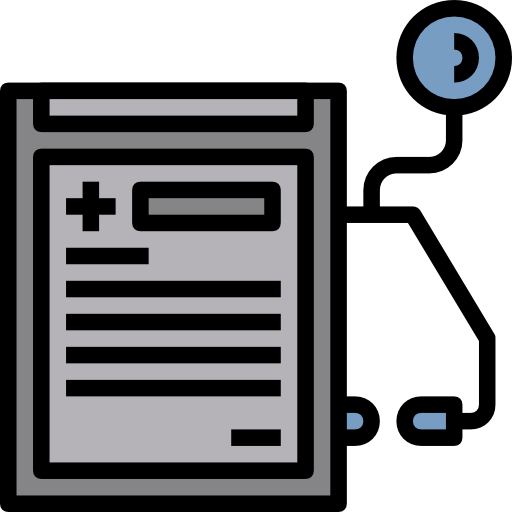 Diagnosis Surang Lineal Color icon