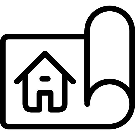 plano de la casa Justicon Lineal icono