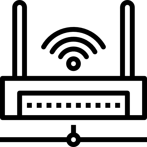 와이파이 라우터 srip Lineal icon