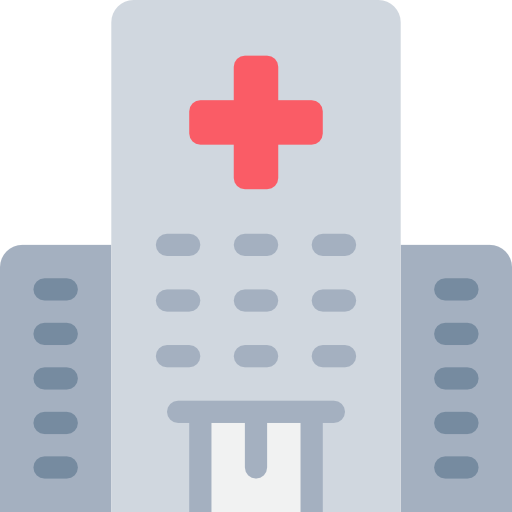 Hospital Justicon Flat icon