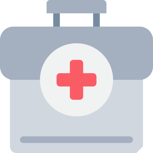 First aid kit Justicon Flat icon