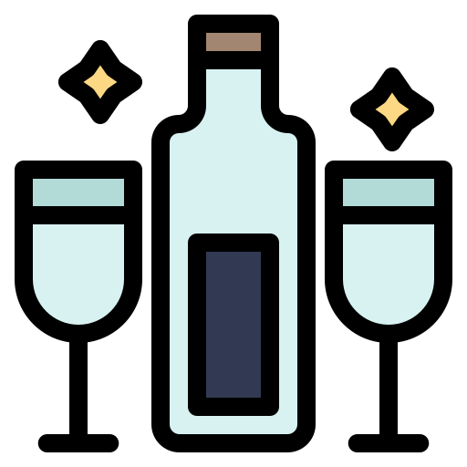 Alcohol Generic color lineal-color icon