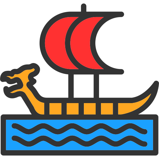 バイキング船 Generic color lineal-color icon