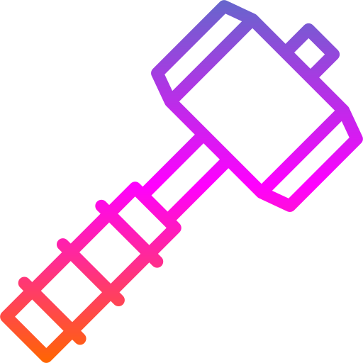 thor hammer Generic gradient outline icon