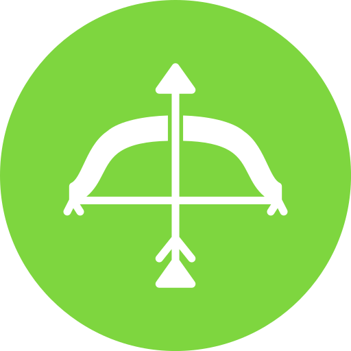Bow and arrow Generic color fill icon