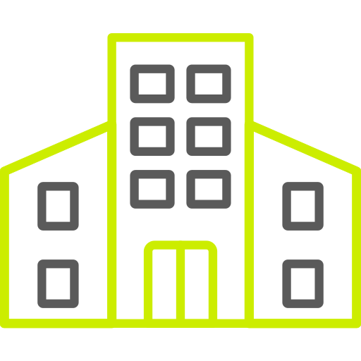 Buildings Generic color outline icon