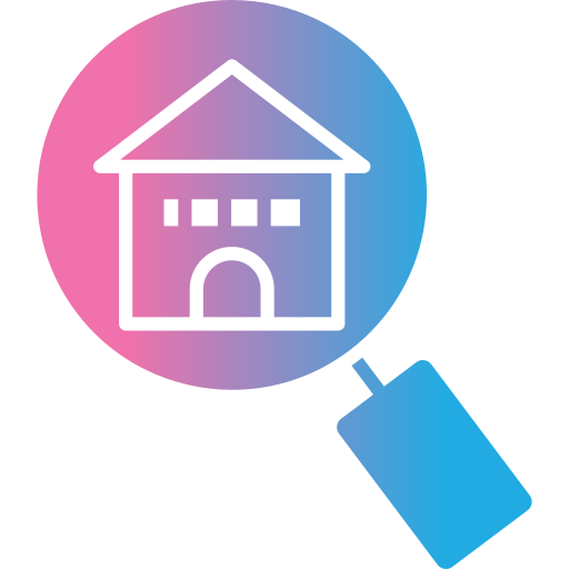 Search house Generic gradient fill icon