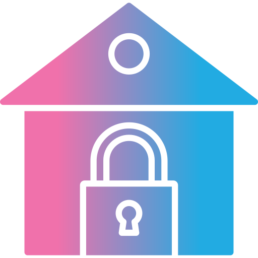 House lock Generic gradient fill icon