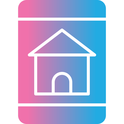 Search house Generic gradient fill icon