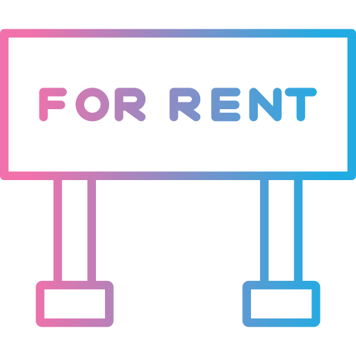 For Rent Generic gradient outline icon