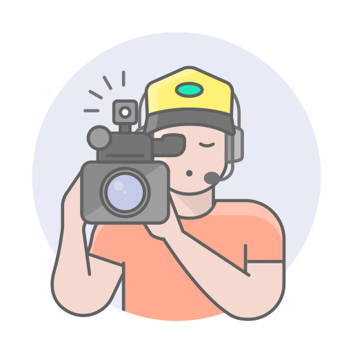 Camera operator Generic color lineal-color icon
