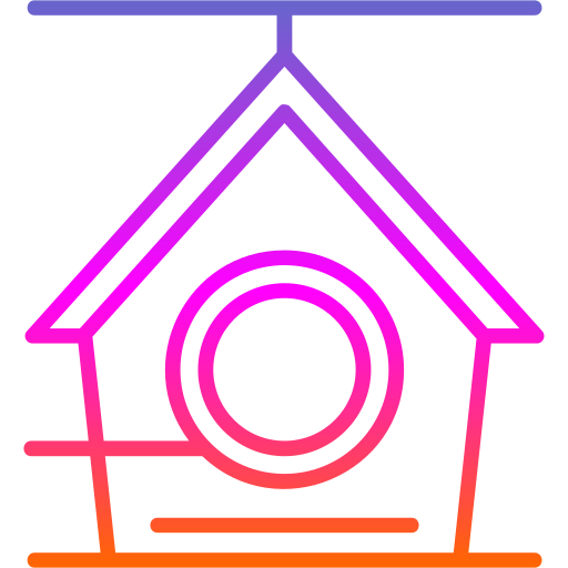 casa de pájaros Generic gradient outline icono