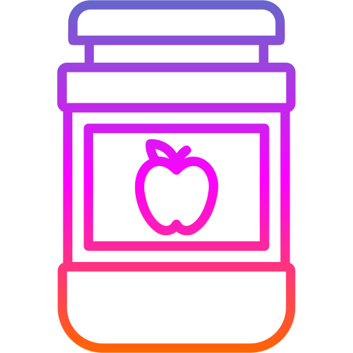 mermelada de manzana Generic gradient outline icono