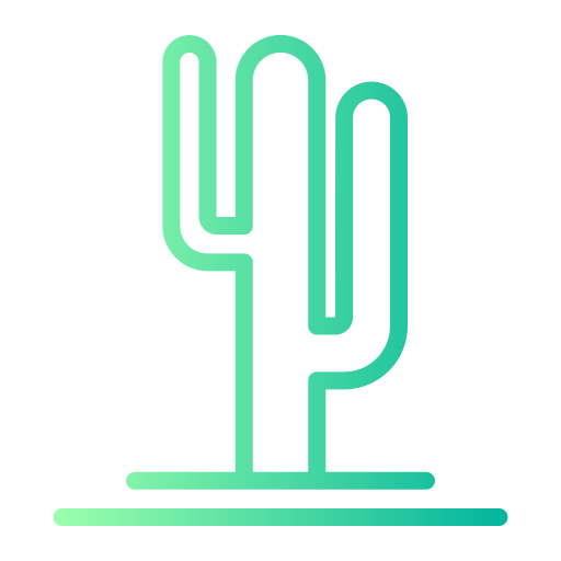 cactus Generic gradient outline icono