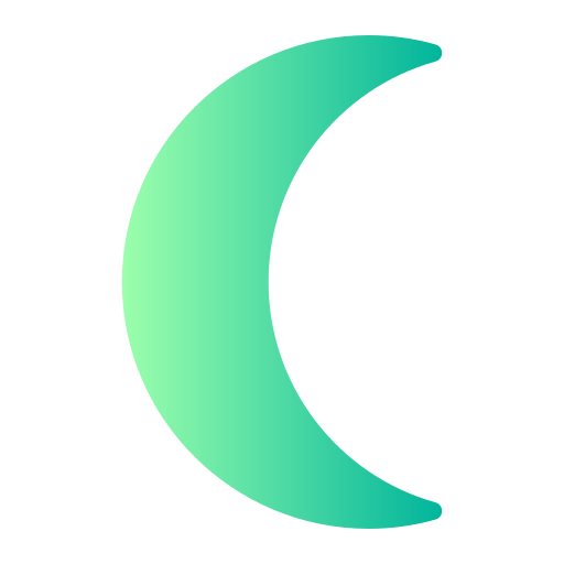 księżyc Generic gradient fill ikona