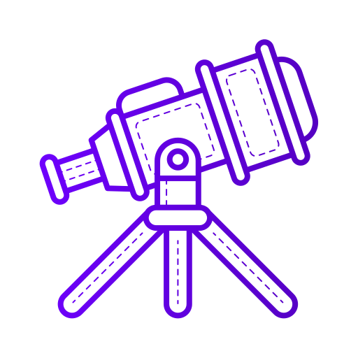 telescoop Generic color outline icoon
