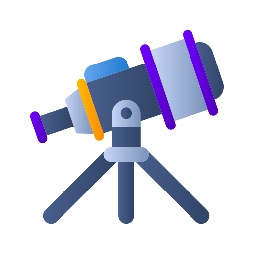 telescopio Generic gradient fill icono