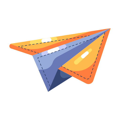 紙飛行機 Generic color fill icon