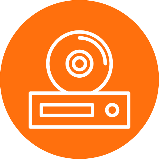 dvd Generic color fill icon