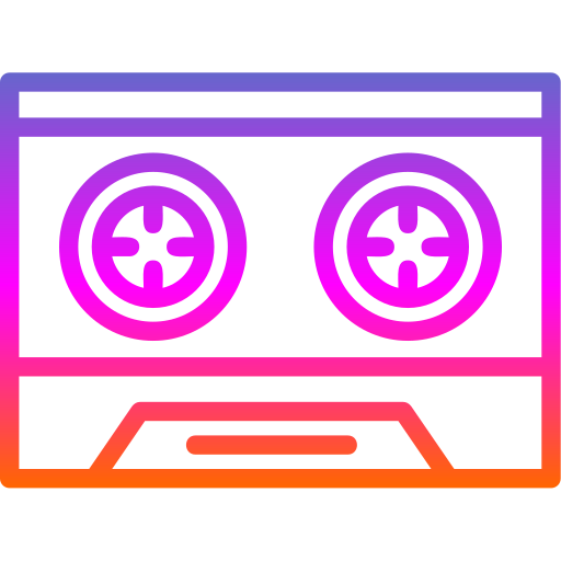cassette Generic gradient outline Icône