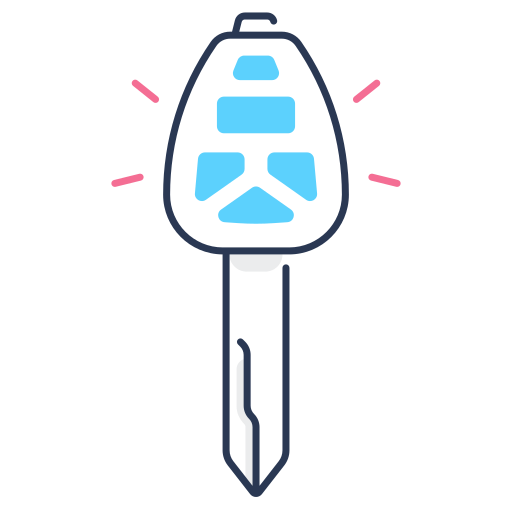 Car Key Generic color lineal-color icon