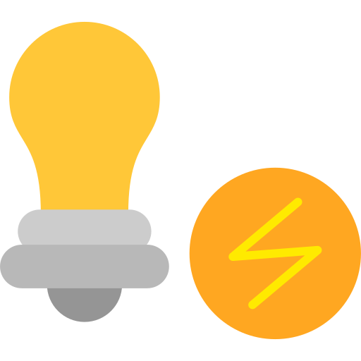 Energy saving light Generic color fill icon