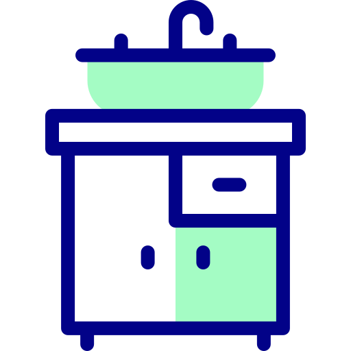 シンク Detailed Mixed Lineal color icon