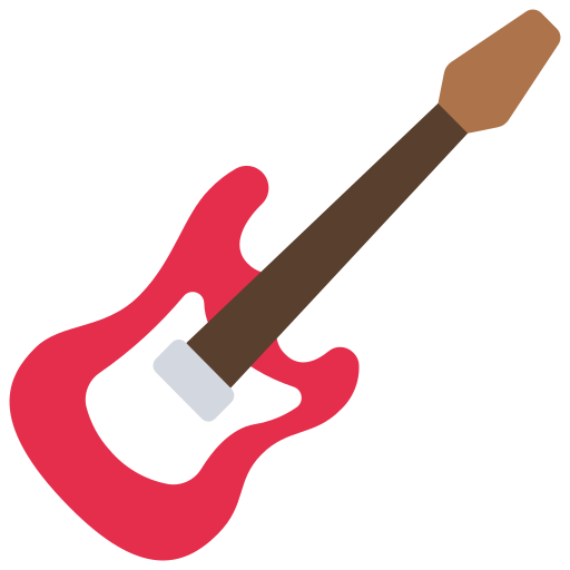 elektrische gitarre Juicy Fish Flat icon