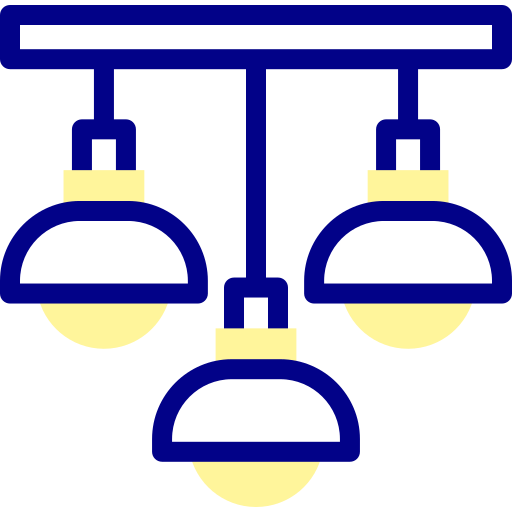 シーリングランプ Detailed Mixed Lineal color icon
