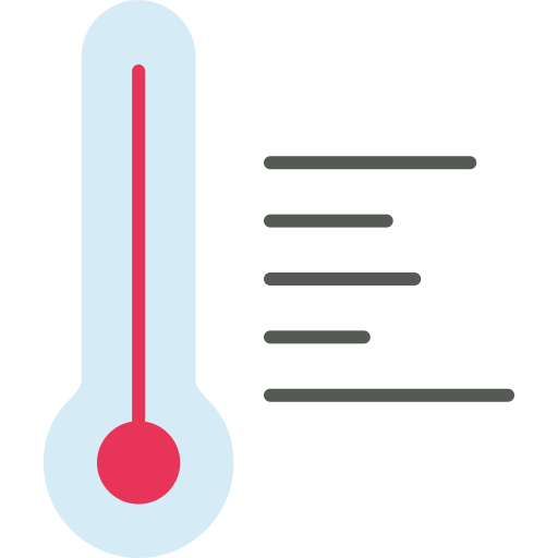 temperatura Generic color fill ikona