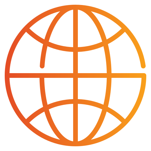 Всемирная сеть Generic gradient outline иконка