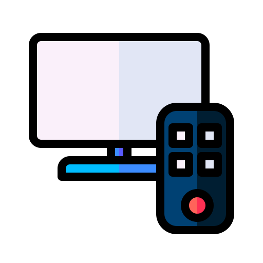 smart tv Generic color lineal-color icon