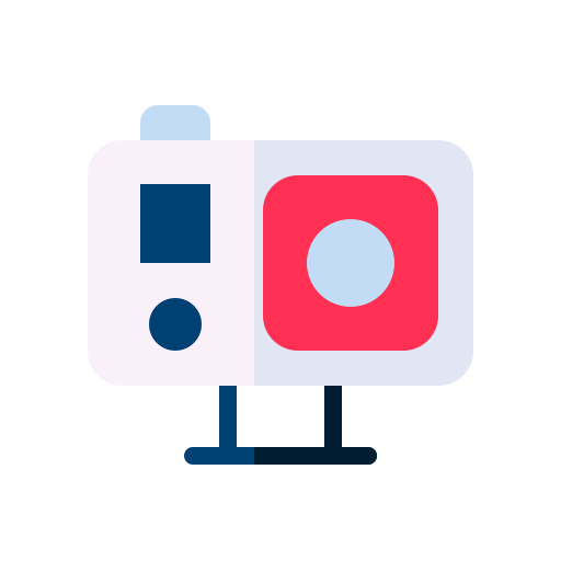 Action camera Generic color fill icon