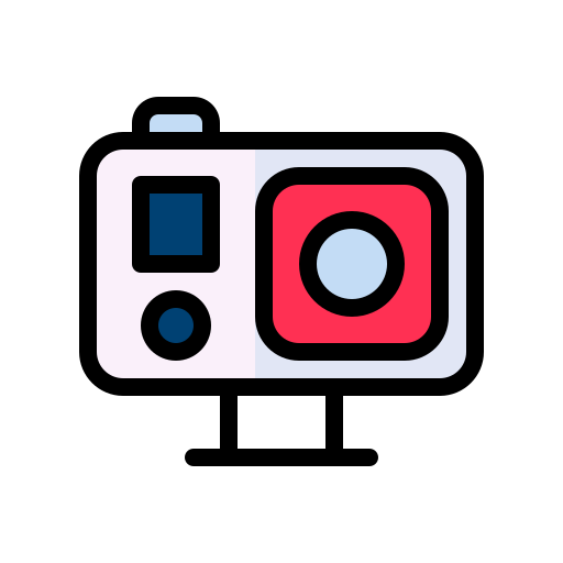 telecamera d'azione Generic color lineal-color icona