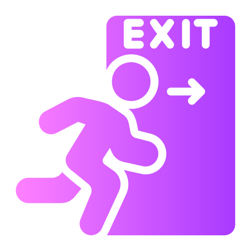 Exit Generic gradient fill icon