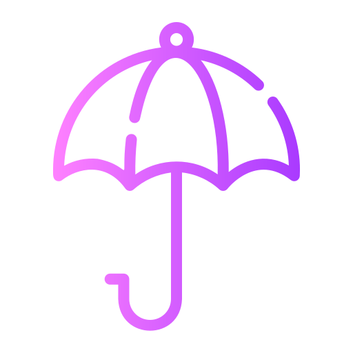 parasol Generic gradient outline ikona