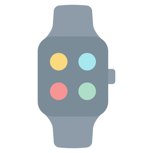 orologio intelligente Generic color fill icona