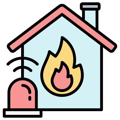 alarm przeciwpożarowy Generic color lineal-color ikona